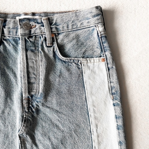 Mango Paneled Dual Denim Skirt - Picture 6 of 11